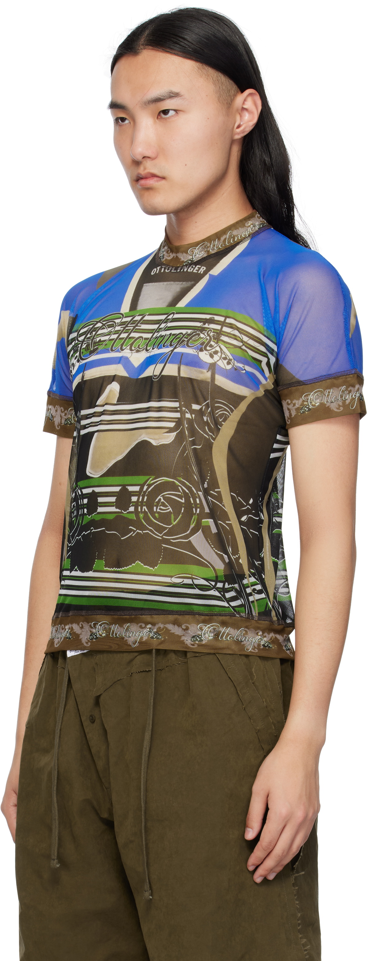 Ottolinger Multicolor Mesh T-shirt Ottolinger