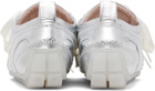 Simone Rocha Silver Ballerina Grip Sneakers