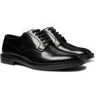 Dolce & Gabbana - Embossed Leather Derby Shoes - Black