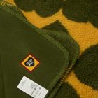 Human Made Men's Heart Fleece Blanket in Olive Drab 