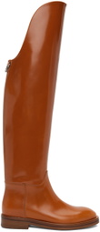 DURAZZI MILANO Tan Equestrian Boots