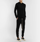 Rick Owens - Slim-Fit Tapered Knitted Silk Sweatpants - Black