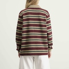 Adidas Women's Striped Polo Knit Jumper in Shadow Red