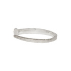 Pearls Before Swine Silver Forged Textured Bangle Bracelet