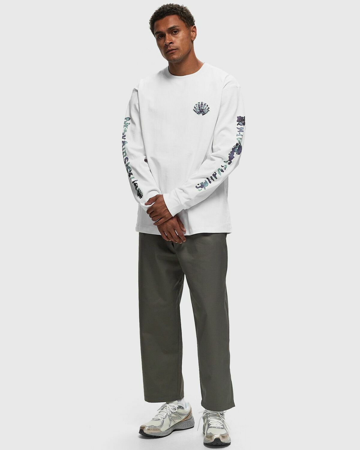 New Amsterdam Aquarelle Logo Longsleeve Logo White Longsleeves New 