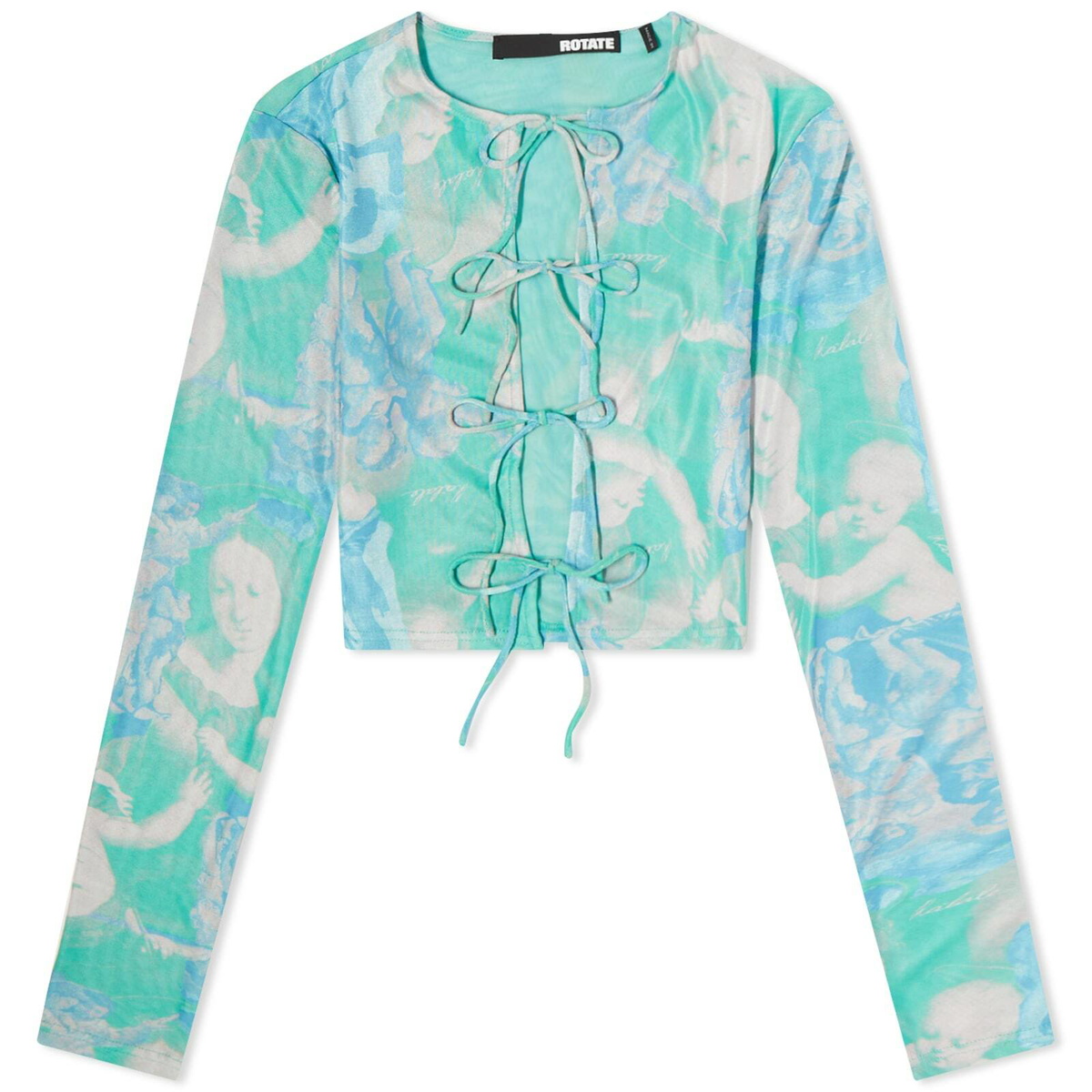 Rotate Women's Printed Tie Strap Top in Katy Did Combi