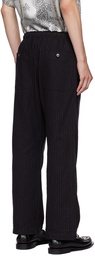 NEEDLES Black Pinstripe Trousers