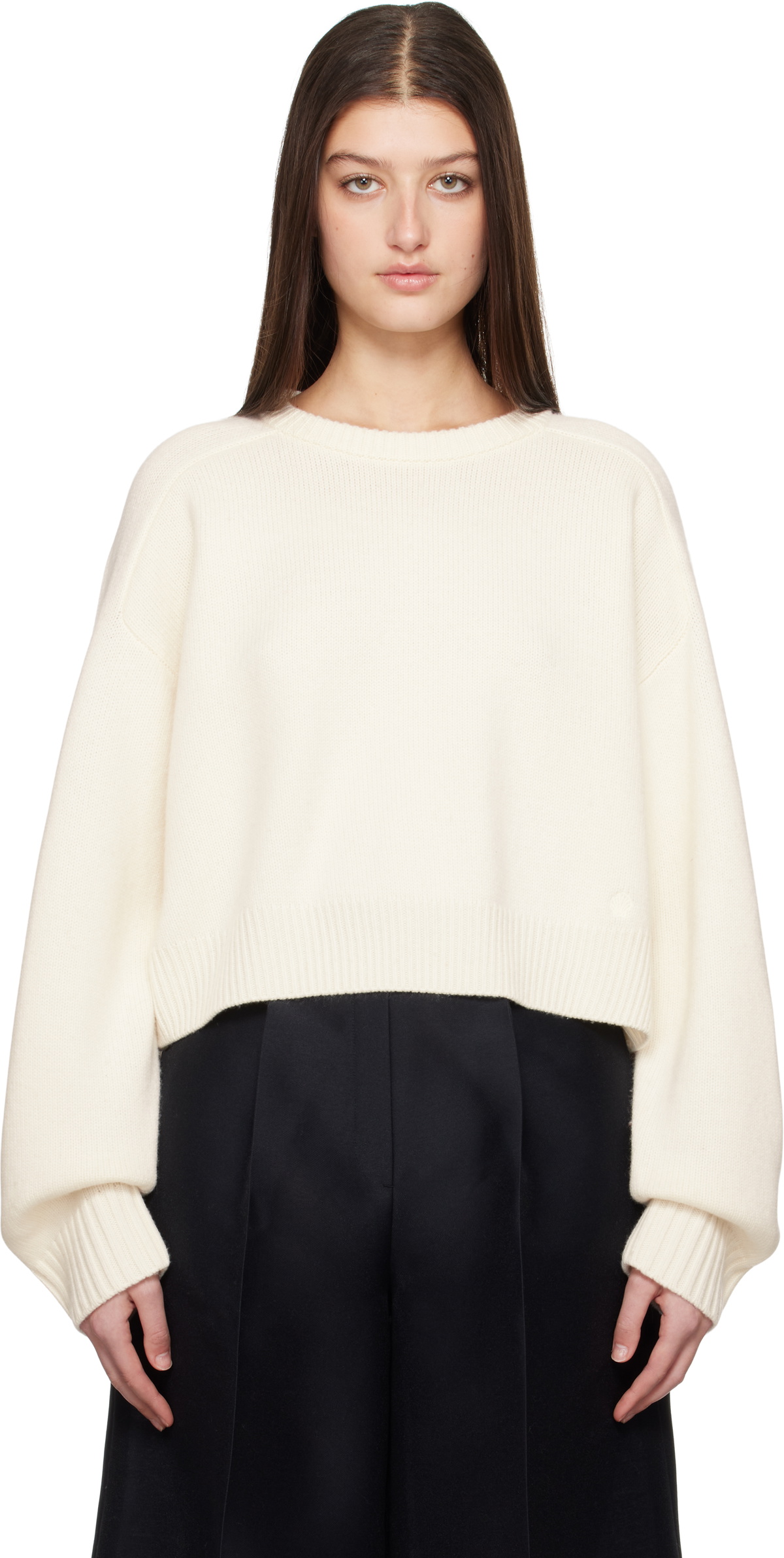 Loulou Studio Off-White Oversized Sweater