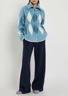 Varley Franca Diamond Sherpa Jacket Light Blue