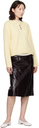 Loulou de Saison Off-White Homere LDS Cashmere Polo Sweater