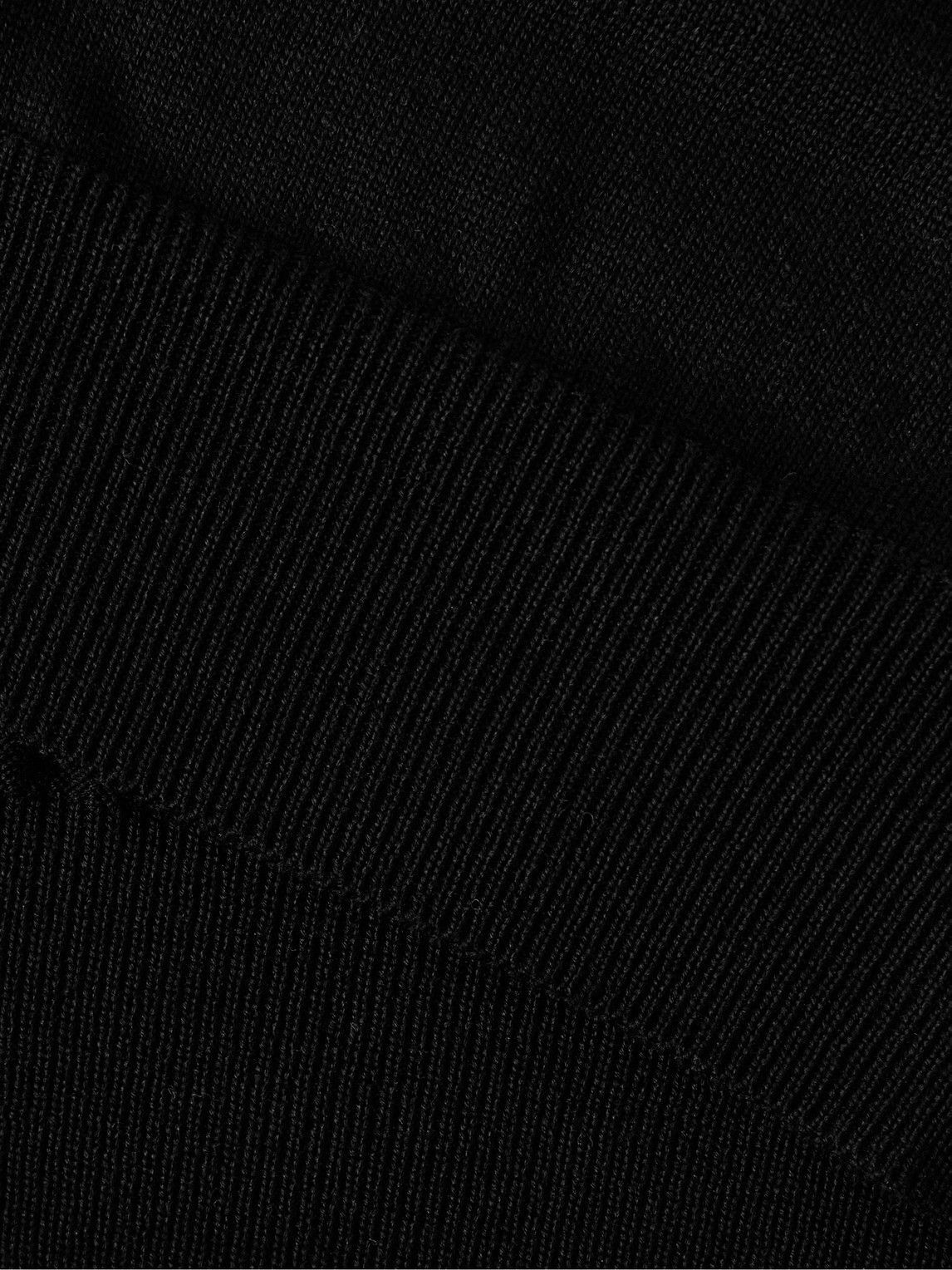 Nili Lotan - Reggie Silk and Cotton-Blend Sweater - Black
