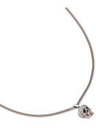 Alexander McQueen - Skull Silver-Tone Crystal Necklace