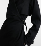 Burberry Belted wool wrap dress