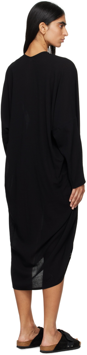 visvim Black Ruana Midi Dress