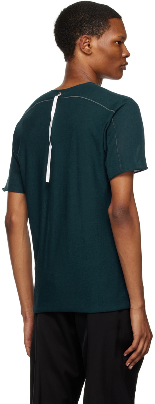 Label Under Construction Green Parabolic Zip Seam T-Shirt