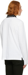 Versace Jeans Couture White Long Sleeve Polo