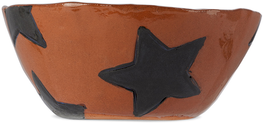 Harlie Brown Studio SSENSE Exclusive Black Stars Delight Cereal Bowl
