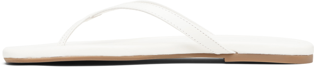 Staud White Freja Thong Sandals