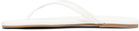 Staud White Freja Thong Sandals