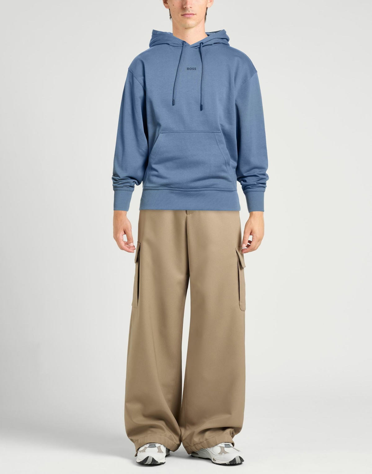 Boss Mens Sweatshirt Slate in Blue