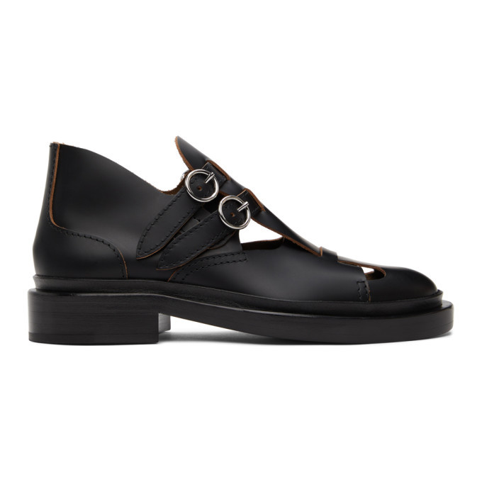 Jil Sander Black Leather Antick Loafers Jil Sander