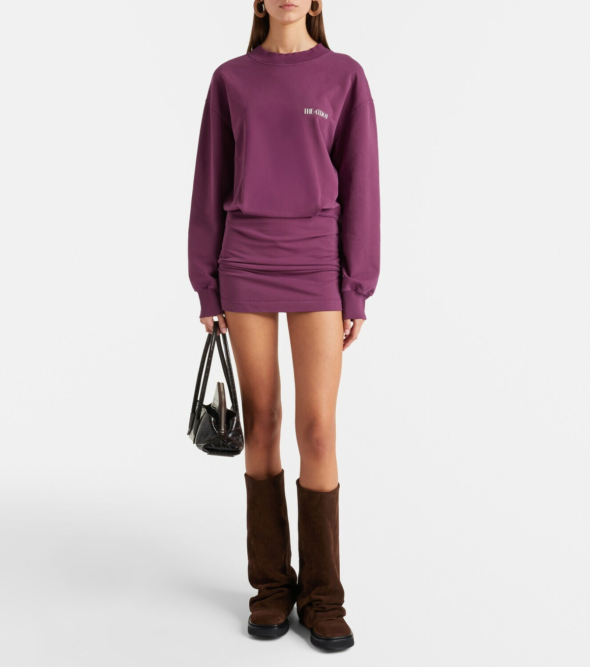 The Attico Robin suede knee-high boots