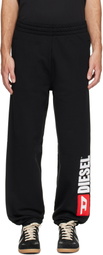 Diesel Black P-Marky-Div Sweatpants