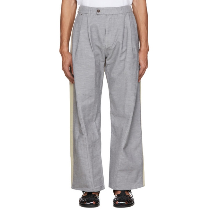 Photo: Bless Grey and Beige Overstock Jean Trousers