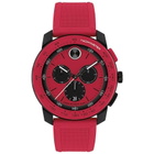 Movado Bold TR90 Chronograph Quartz Red Dial Mens Watch 3601215