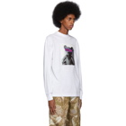 Palm Angels White Bear Long Sleeve T-Shirt