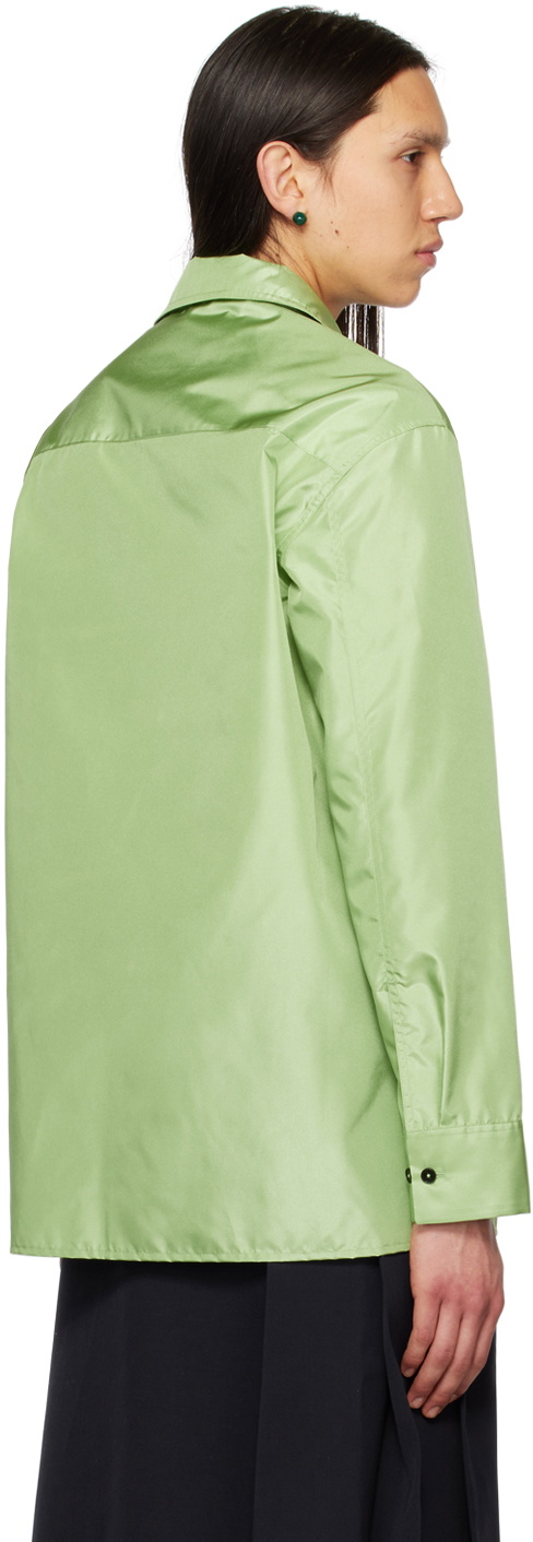 Jil Sander Green Button Shirt