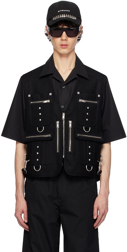 Photo: Givenchy Black Multipocket Vest