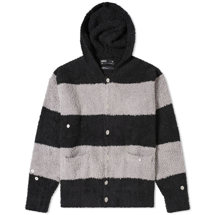 Photo: C2H4 x MASTERMIND JAPAN Knitted Stripe Hooded Cardigan