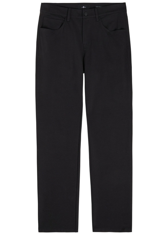 Photo: 7 For All Mankind The Straight Jersey Trousers Black