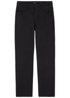 7 For All Mankind The Straight Jersey Trousers Black