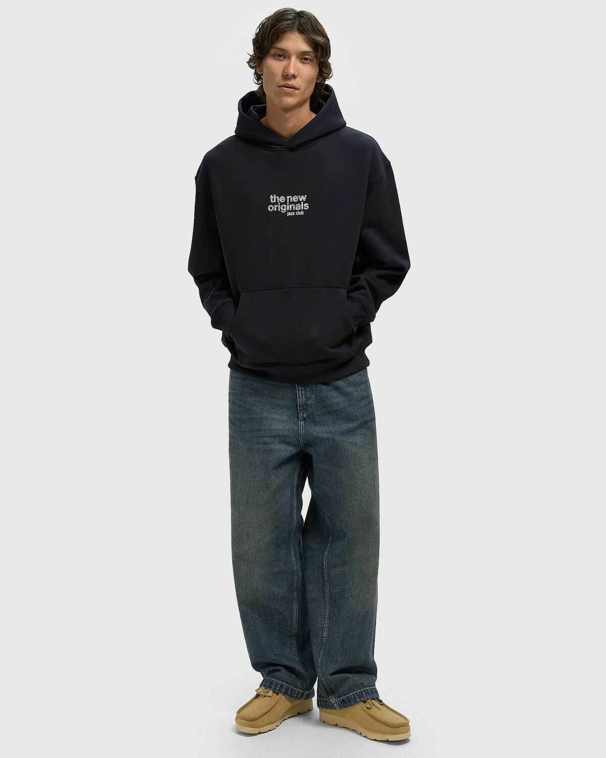 The New Originals JAZZ CLUB HOODIE Blue Mens Hoody