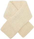CASEY CASEY Off-White Brushed Scarf