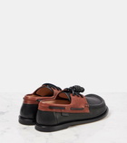 Loewe Campo leather boat shoes