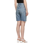 Agolde Blue Denim 90s Loose Fit Shorts