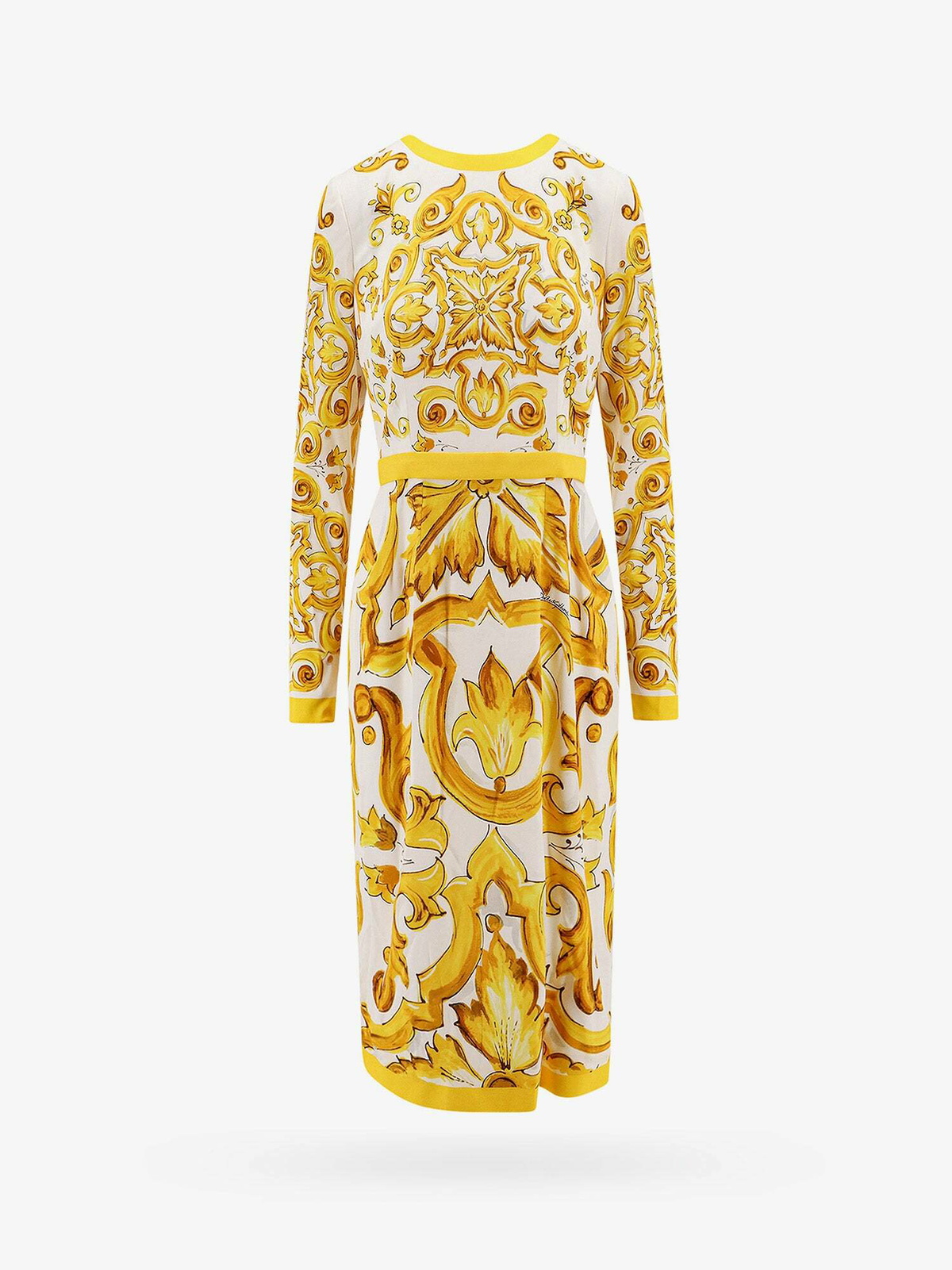Dolce & Gabbana Dress Yellow Womens Dolce & Gabbana