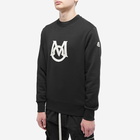 Moncler Men's Embroidered Logo Crew Sweat in Black