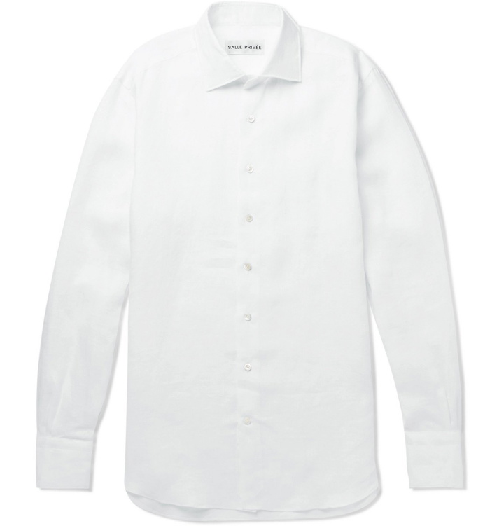Photo: SALLE PRIVÉE - Mart Slub Linen Shirt - White
