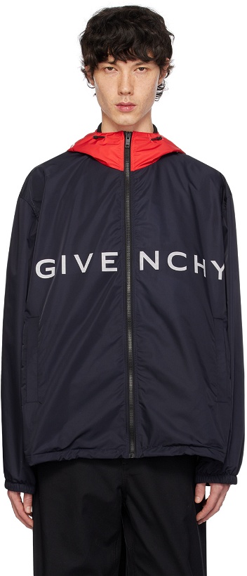 Photo: Givenchy Navy Hooded Jacket