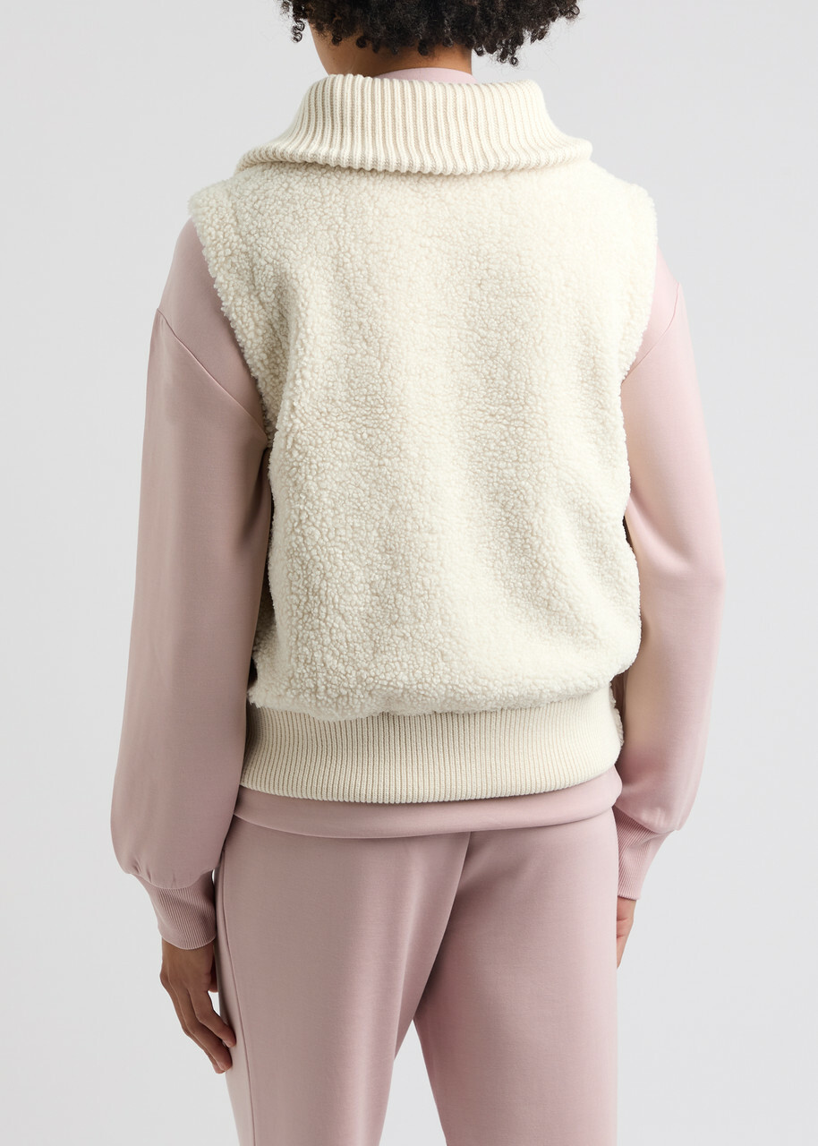 Varley Aspen Fleece Gilet Cream Varley