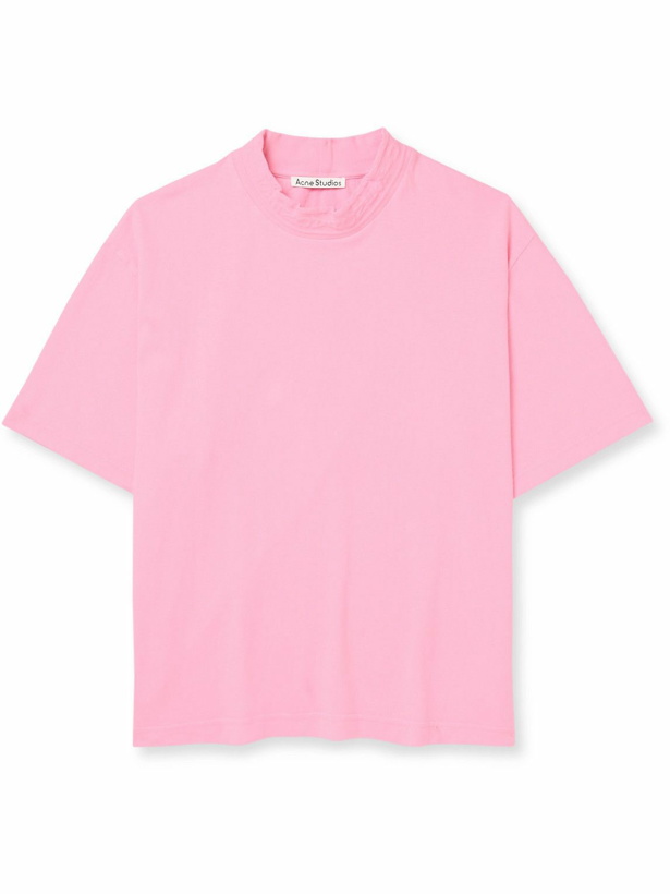 Photo: Acne Studios - Elco Chain Cotton-Jersey T-Shirt - Pink
