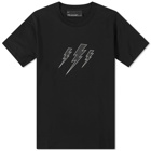 Neil Barrett Men's Triple Bolt T-Shirt in Black