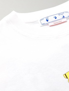 Off-White - Logo-Print Cotton-Jersey T-Shirt - White