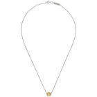 Avgvst Jewelry Silver and Gold Sequin Pendant Necklace