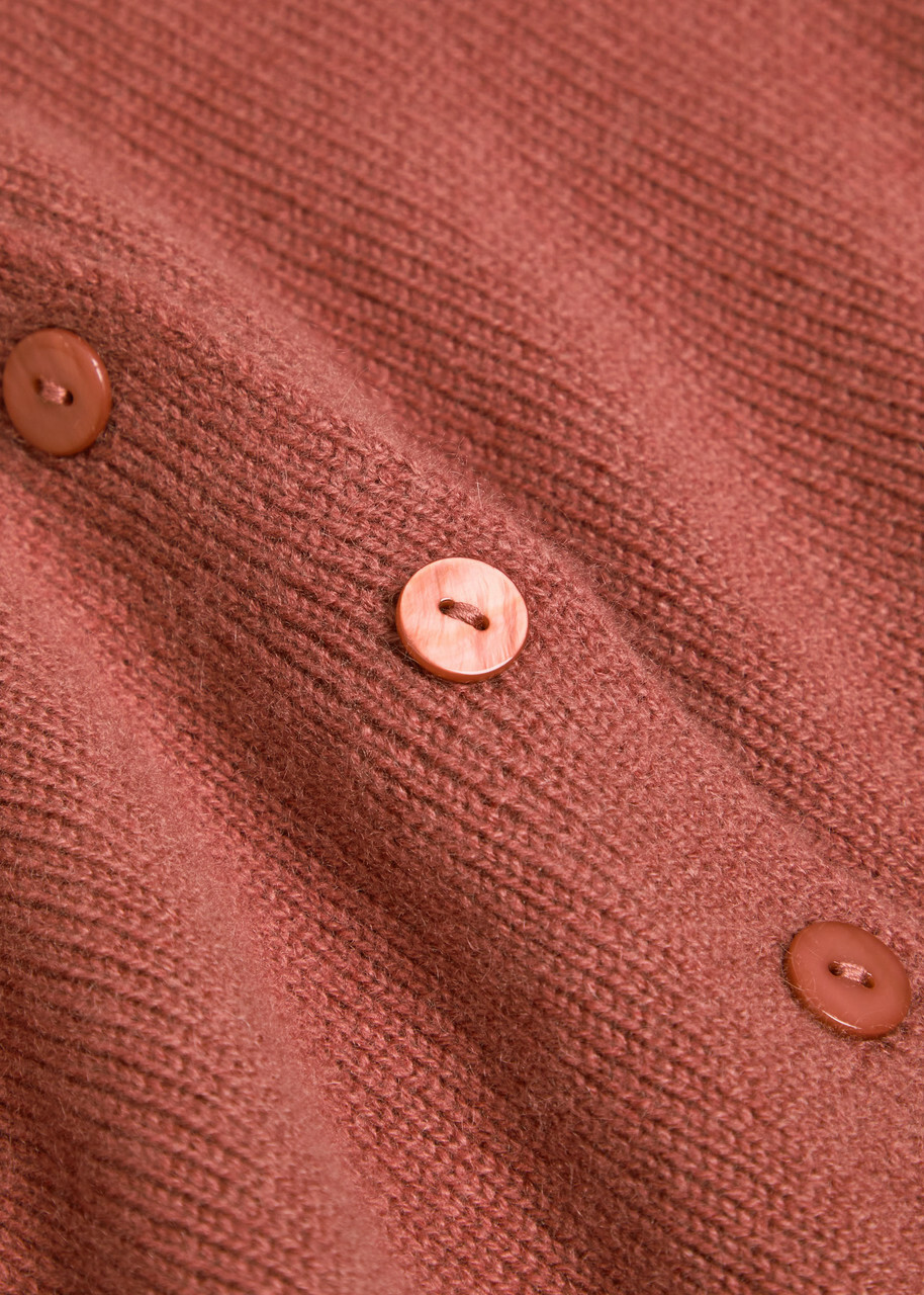 Reformation Clara Cashmere Cardigan Red
