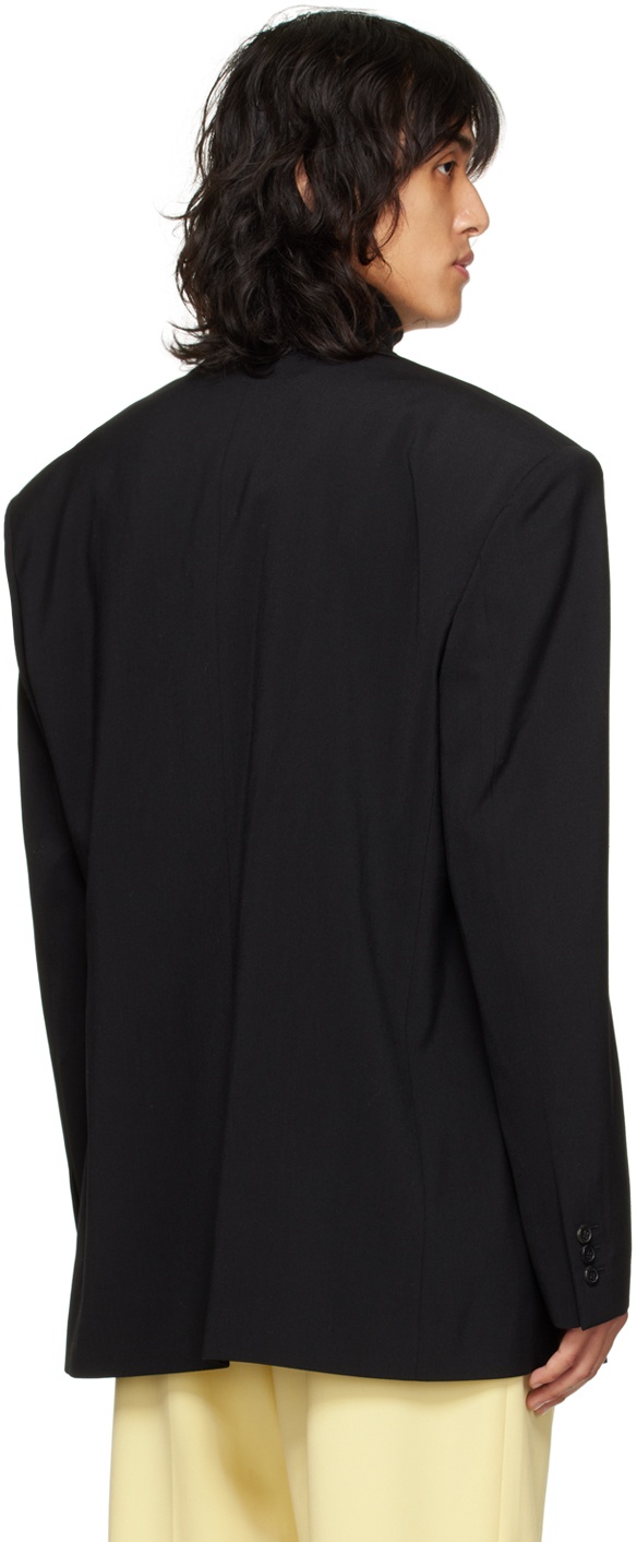 LU'U DAN Black Oversized Tailored Blazer
